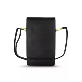 Gear Beast RFID Crossbody Phone Holder with Detachable Strap Black