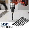 Misuyue 6.5mm HSS Metal Drill Bits, 6pcs Carbide Drilling Bit