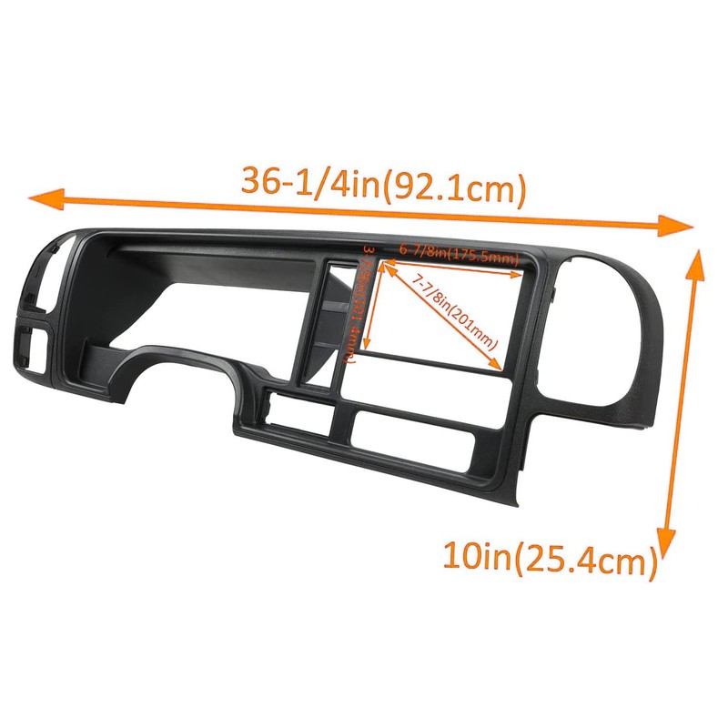 ECOTRIC Double Din Dash Panel Compatible with 1995-2002 GMC Truck