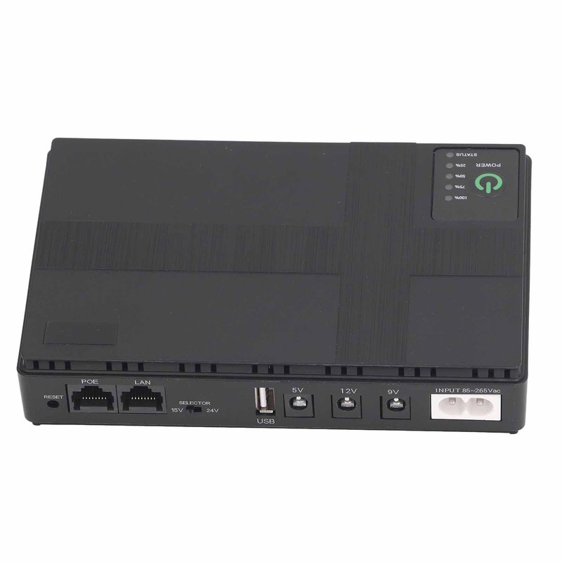 UPS Battery Backup 10400mAh 5V 9V 12V 2A POE 15V