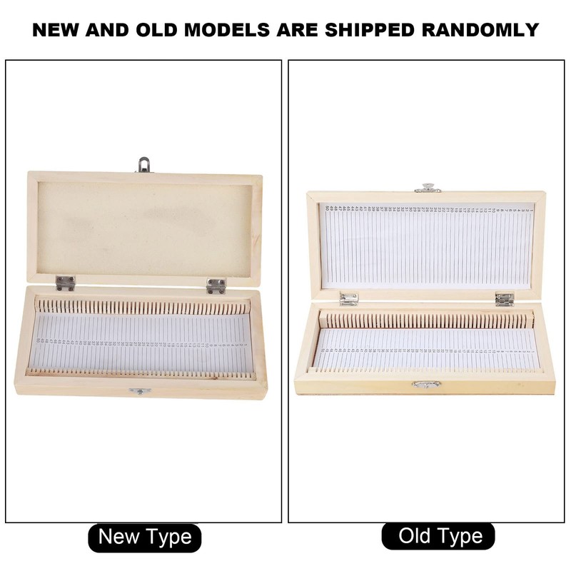 Microscope Slide Storage Box, Wooden Microslide Box, Holds 50 Place