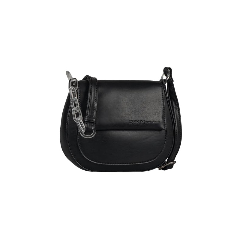 TOM TAILOR Denim Women's Anne Flap Bag, black, 002494