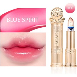 [Popular Product] Jelly Lipstick, Flower Jelly Color Changing Lipstick, Gold Cap Version, Lip Fashion, Lip Gloss, Crystal, Jelly, Lipstick, Lipstick 01#