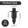 Pack of 50 plastic rivets for fastening, expansion rivets, plastic