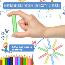 20 Pieces Chewable Pencil Toppers Chew Tubes for Kids Silicone Chewy Pencil Toppers Sensory Oral Motor Chew Aid for Children and Adults with Anxiety, Autism, ADHD, Sensory Integration Issues