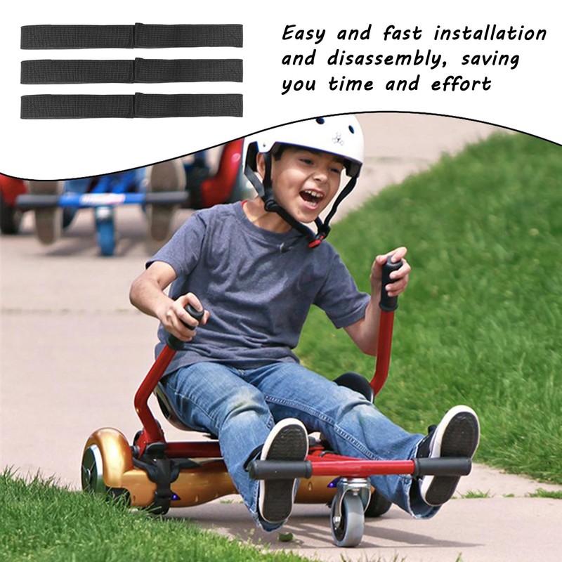 HDGSAFD 10 Teile Kart-Fixiergurte, Verstellbare Gurte, Kart-Zubehör, Multifunktionsbündelbänder.
