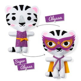 Avenue Mandarine KC154C - Creative Sewing Kit for Children - Cuddly Toy for Sewing Maxi Couz'in - from 6 Years - Alyssa the Tigress
