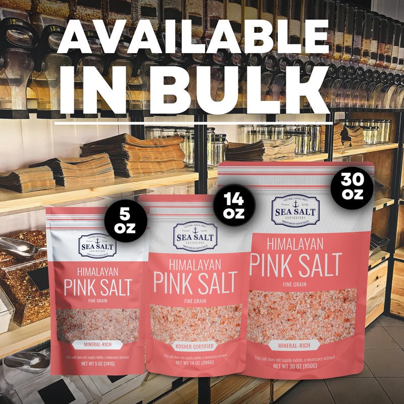 Pink Himalayan Salt, Fine Grain for Table Shakers, 14 oz