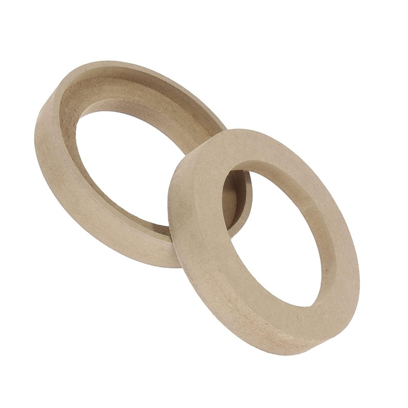 Unifizz Car Pair Beige Speaker Spacer Ring Adaptor Brackets Mounting