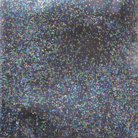 Pika Ace #412 Nail Powder, Glitter Color Rainbow, S, Black, 0.03 oz (0.7 g), Art Material