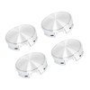 Partuto 4 Pcs 62mm Universal Wheel Hub Caps - ABS