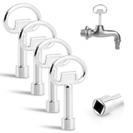 MAYIT 4Pcs 5/16 In Sillcock Water Key Compatible with Danco 80132 Water Spigot Key Water Shut Off Key Square Stem Outdoor Faucet Handle