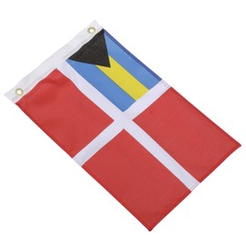 Seachoice 78241 Bahamas Courtesy Flag – 18 x 12 Inch Nylon Flag – Canvas Header and Brass Grommets