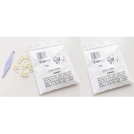 Amber 1/4 Medium Strength 3.5 oz Orthodontics Elastic Braces Dental Rubber Bands (2 Pack (200 Pieces))