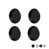 Enconker 4 Pack Closet Door Finger Pull 2-1/8”, Black Sliding
