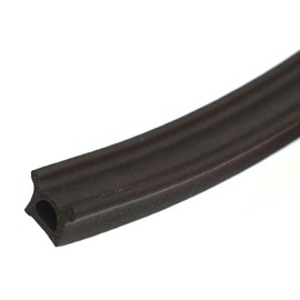 Trim-Lok Boat Rubber Seal X2337HT | D-Shaped Black 200 Feet