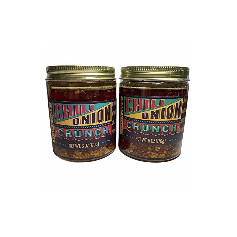 Trader Joe's Chili Onion Crunch, 6 oz (Pack of 2)