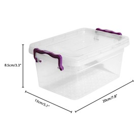 Best House Storage Boxes Bins with Lids - Pack of 1 - Heavy Duty Storage Containers, Clear Plastic Container Boxes Use for Home, office, Kitchen, Toys and Goods (1.25 Litres)
