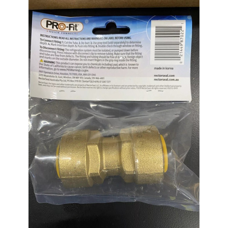 RectorSeal 87022 PRO-Fit 3/4" Quick Connect Union