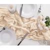 Bailarina 12 Pack Cheesecloth Table Runner 17x108 Inch Long Gauze