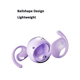 ADUSFRE Ball Shape Earhook TWS Gaming On Ear Earbuds Wireless Earphones，Low-Latency with Charging case Bluetooth Over Ear Headphones TWS Headset for Gamers/Runners/Fitters/Sport