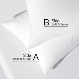 Coisini 2 Pack Soft Napped Fabric Decorative Microfiber Pillow Covers/Cases for Bedroom Couch Living Room Car 20"x36" (White, King)