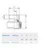 ABA Beul 65045.004.7 Plug-In Shower Hose Coupling with Male Thread