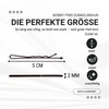 HAARallerliebst® 50 Bobby Pins braun dunkel – 5cm Haarklammern für