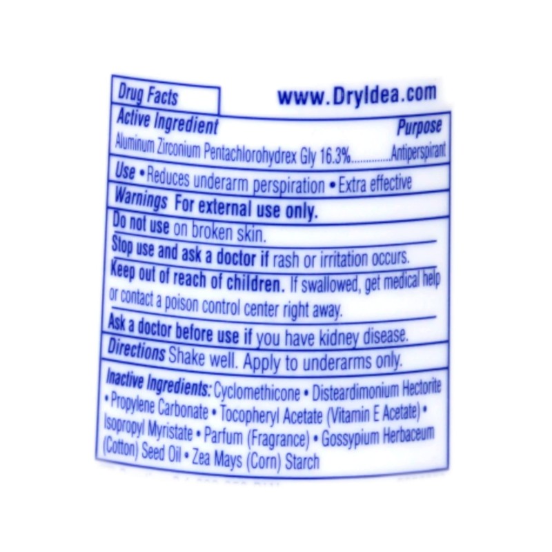 Dry Idea Anti-Perspirant Deodorant Roll-On Unscented 3.25 oz (Pack of