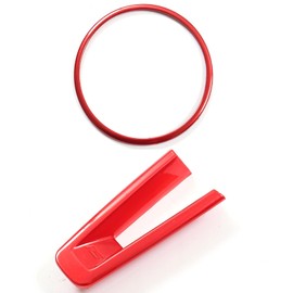 Birbenben Red Steering Wheel Trims Fit for Mazda 3 CX30 CX50 2020 2021 2022 2023 2024 2025 2026 Decorative Cover Trim Accessories