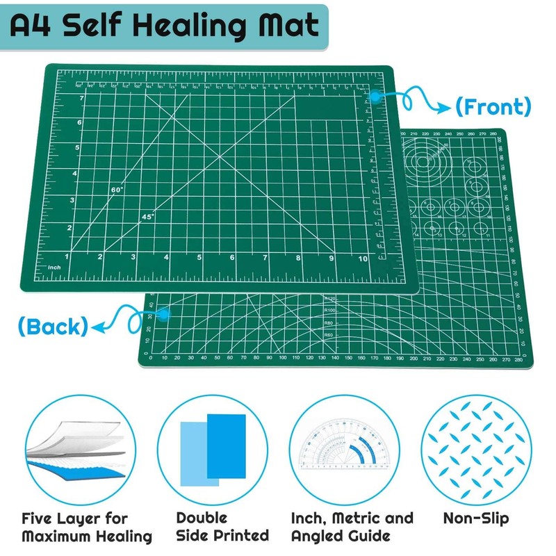 Self Healing Sewing Mat, Anezus Rotary Cutting Mat Double Sided