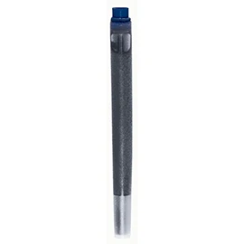 parker fnt pen cart., old model, blu-blk, 5 pc.