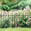FOREHOGAR Garden Fence Border 32inX20ft Black Metal Wire Garden Fencing