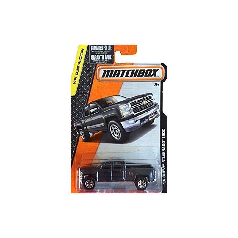 Matchbox, 2016 MBX Construction, 2014 Chevy Silverado 1500 [Dark Gray]