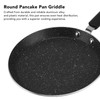Crepe Pancake Pan Nonstick Round Shape Aluminum Alloy Portable Griddle