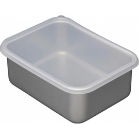 Taniguchi Metal 233157 Rapid Cooling Lid Aluminum Storage Container, Deep Type, Medium, Made in Japan, Stackable, Meal Prep