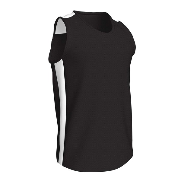 Champro Women's Standard Miler Track and Field Jersey, Black/White, Medium