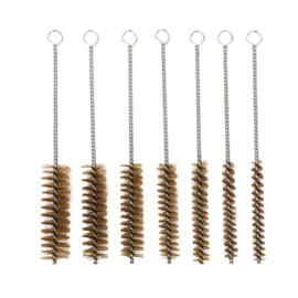 3/8-1 in Tube Cleaning Lab Brushes Brass Tube Brushes Bottle Brush Wire Tube Brushes, Long Wire Cleanling Brushes Straw Cleaner Brush Wire Bottle Brush Pipe Cleaner for Tubes,Bottle,Glass 7 PCS
