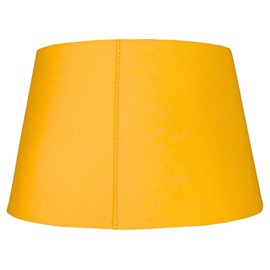 35cm Tapered Drum Lampshade – 14 Colours, Dual Shade Ring, Ceiling Pendant or Table/Floor Lamp Shade, Easy Fit, Modern Fabric Light Shade (Mustard)