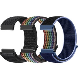 [Bcuckood] Watch Band 18mm 19mm 20mm 22mm Watch Universal Nylon Replacement Wristband Men Women Adjustable Quick Release Watch Strap, 24 mm, No Gemstone