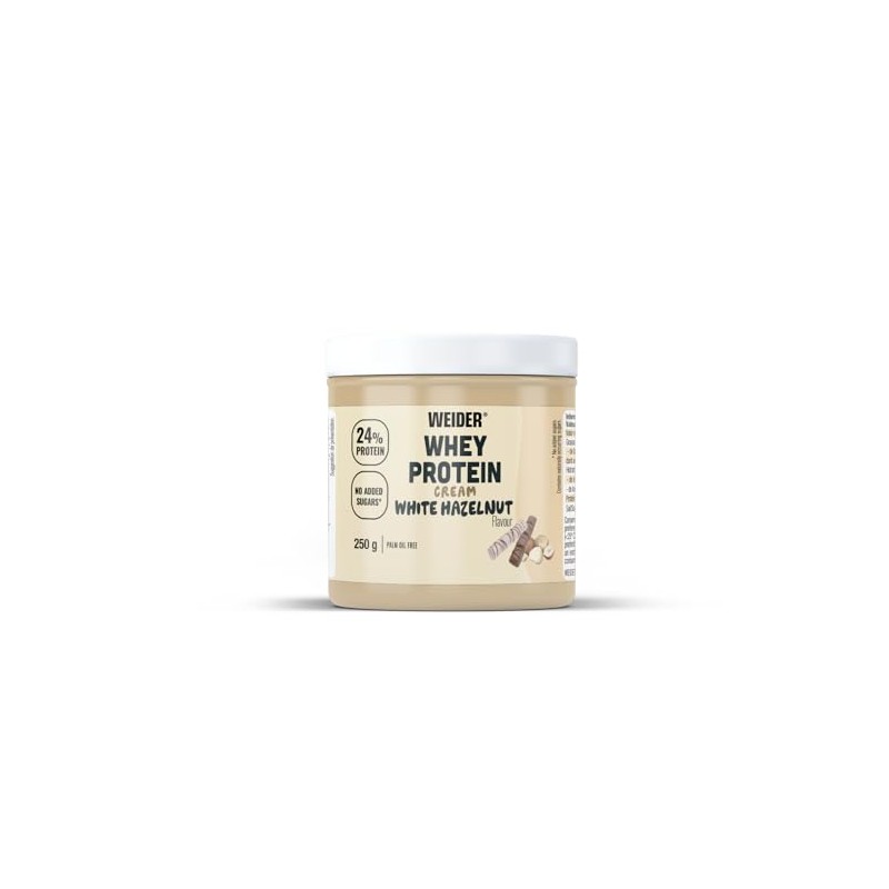Weider Whey Protein Cream (250g) Ciocco Bianco-Nocciola, Crema Proteica