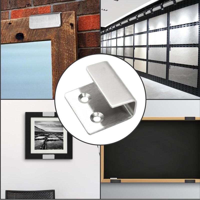Luomorgo 10 Pcs Tile Display Wall Hanger, Stainless Steel Wall
