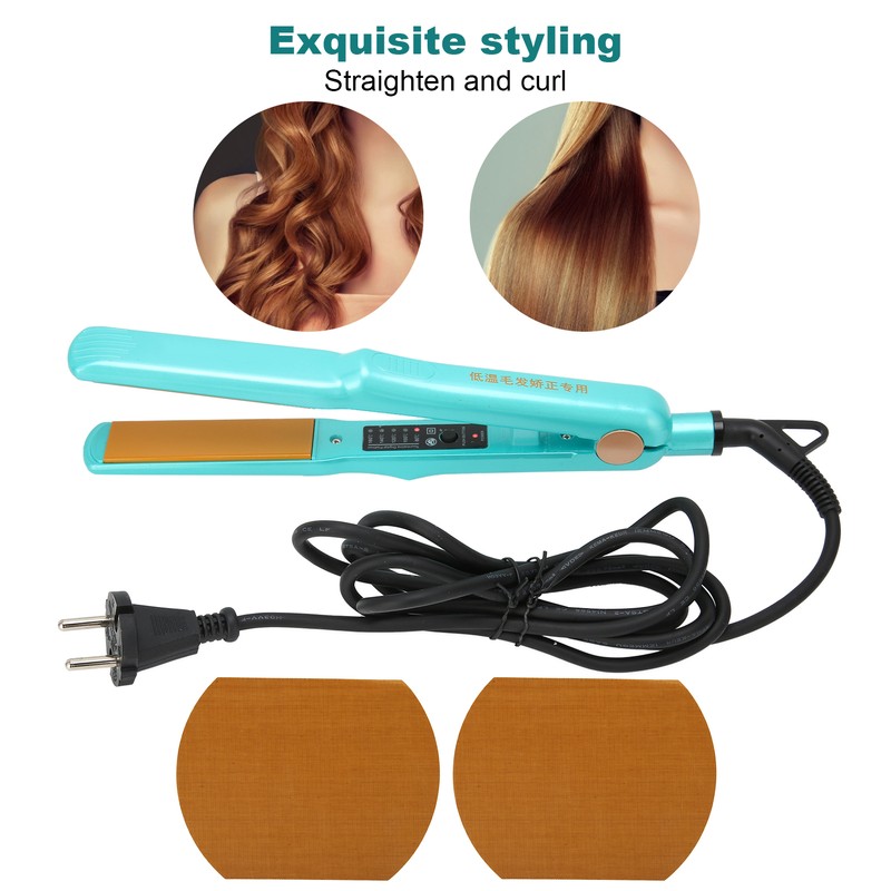 Hair Straightener Temperature Adjustable Hair Straightening Curling Flat Iron