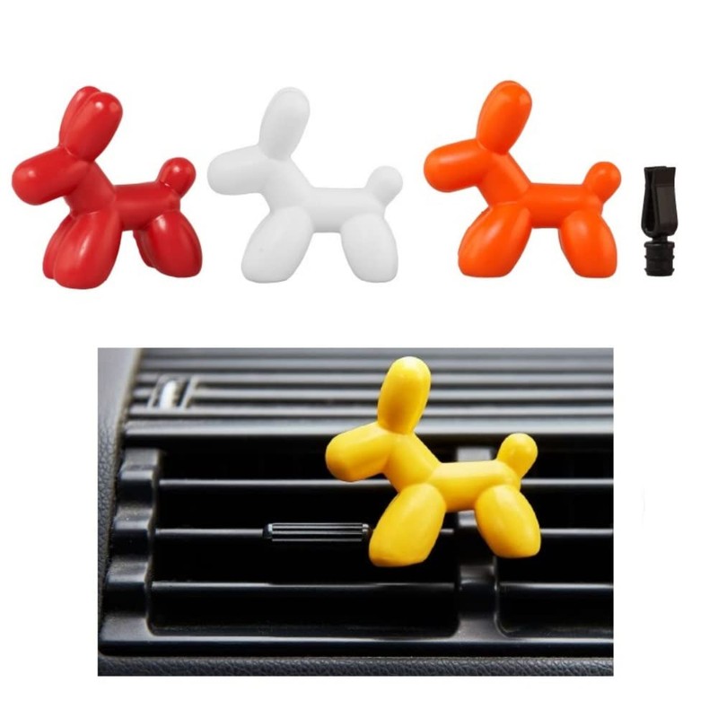 Little Dog LD008 Lufterfrischer Animierten 3D-Charakter, Orange