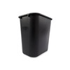 Rubbermaid Commercial Products Resin Wastebasket/Trash Can, 7-Gallon/28-Quart, Black, Plastic, for