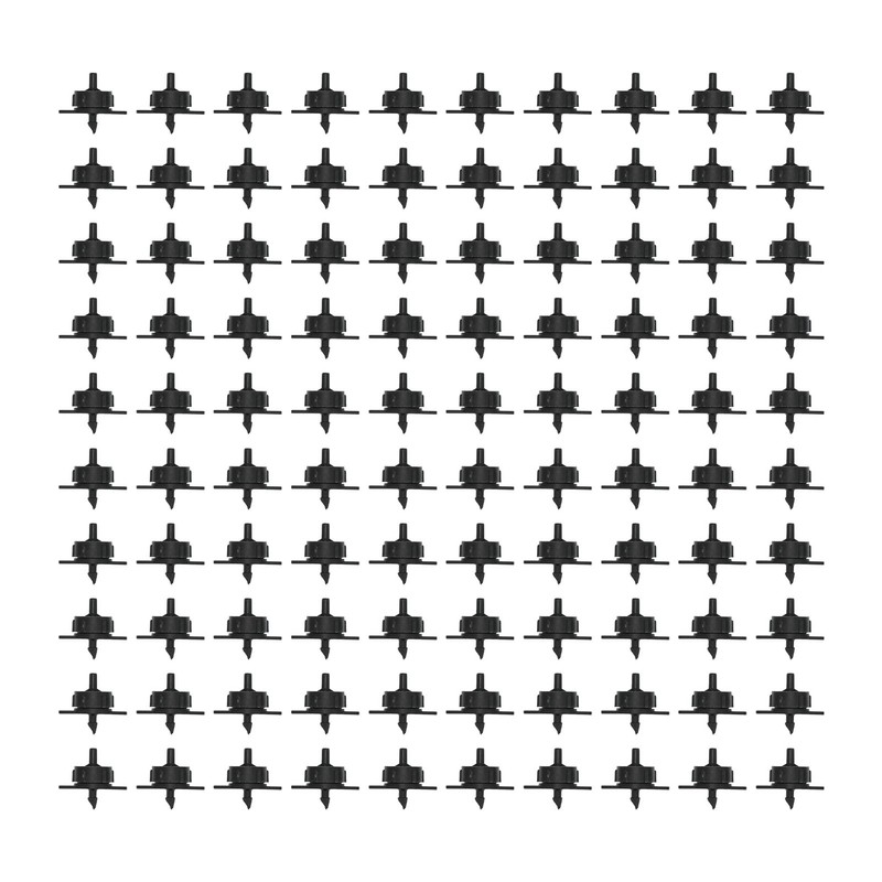 100Pcs 4L Pressure Compensating Drip Emitters Detachable Irrigation Dripper Nozzle