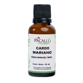 Extracto Liquido de Cardo Mariano 30 ml - Silybum Marianum con Ingredientes de Origen Natural | PACALLI
