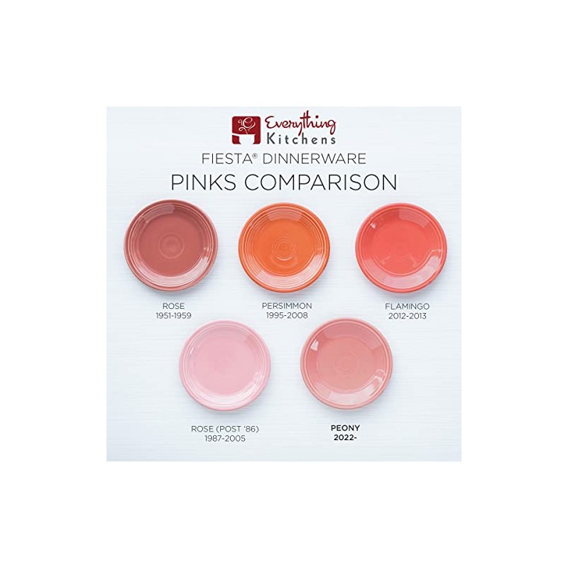 Fiesta Peony Luncheon Plate