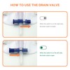 5 Pack Easy-Tap Leg Bag with Anti-Reflux Valve, 1000ml Catheter