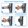 6-Piece NPT Pipe Tap Set, 1", 3/4", 1/2", 3/8", 1/4",